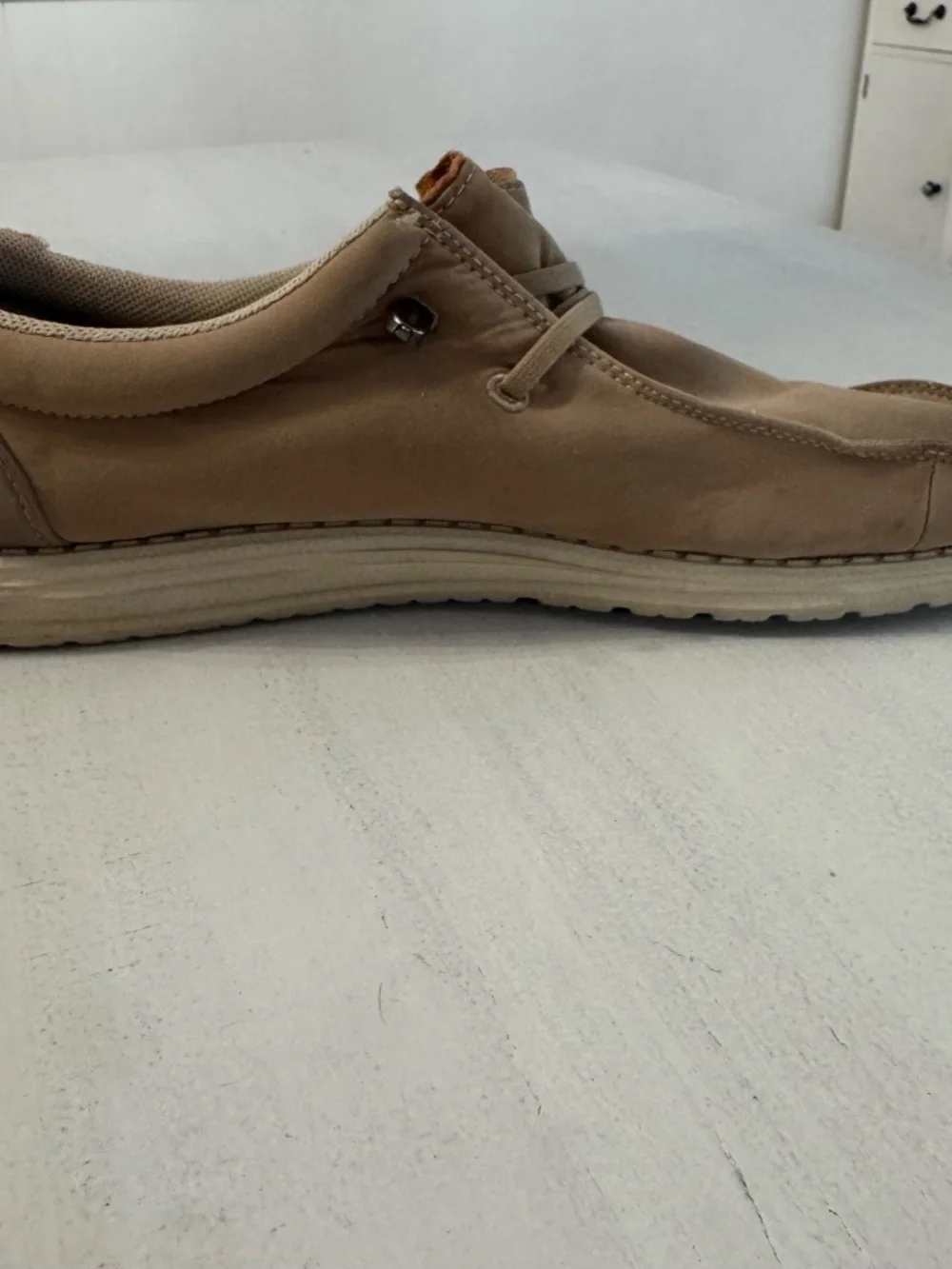 Hey Dude Men's Wally Slip-On Canvas Shoes in Chestnut Sz 14 GUC